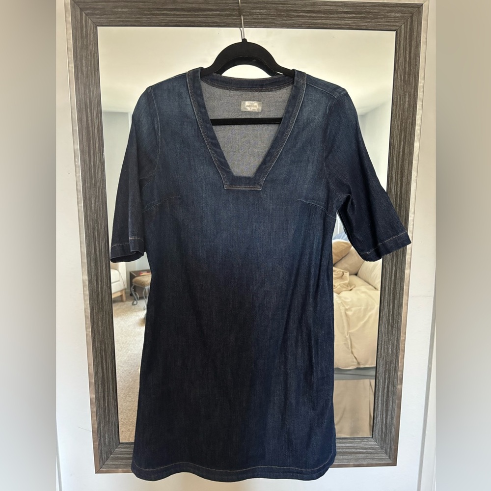 MOTHER Denim V-Neck Dress SIZE Small